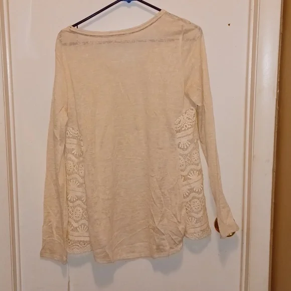 NWT - Adorable Rewind Lace Long Sleeve Top - Size XL - Picture 6 of 6